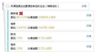 天津冠美企業(yè)管理咨詢合伙企業(yè) 有限合伙